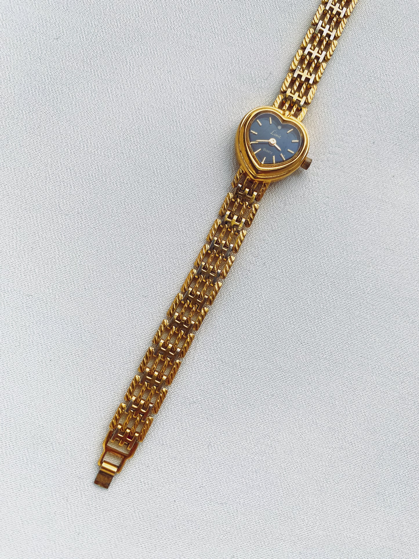 Gold Heart-Shaped Watch