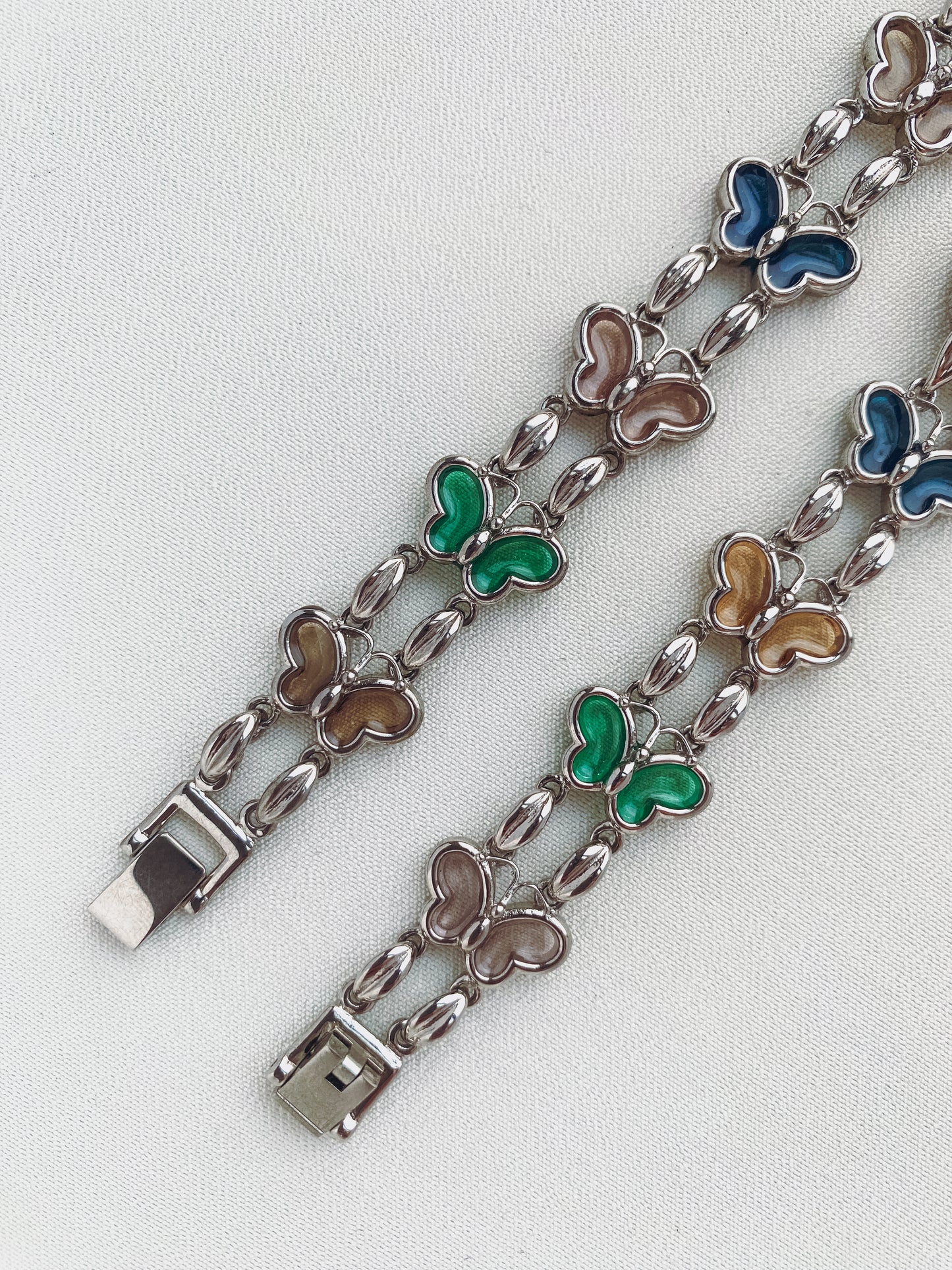 Silver – Marcel Drucker Butterfly Watch & Matching Bracelet
