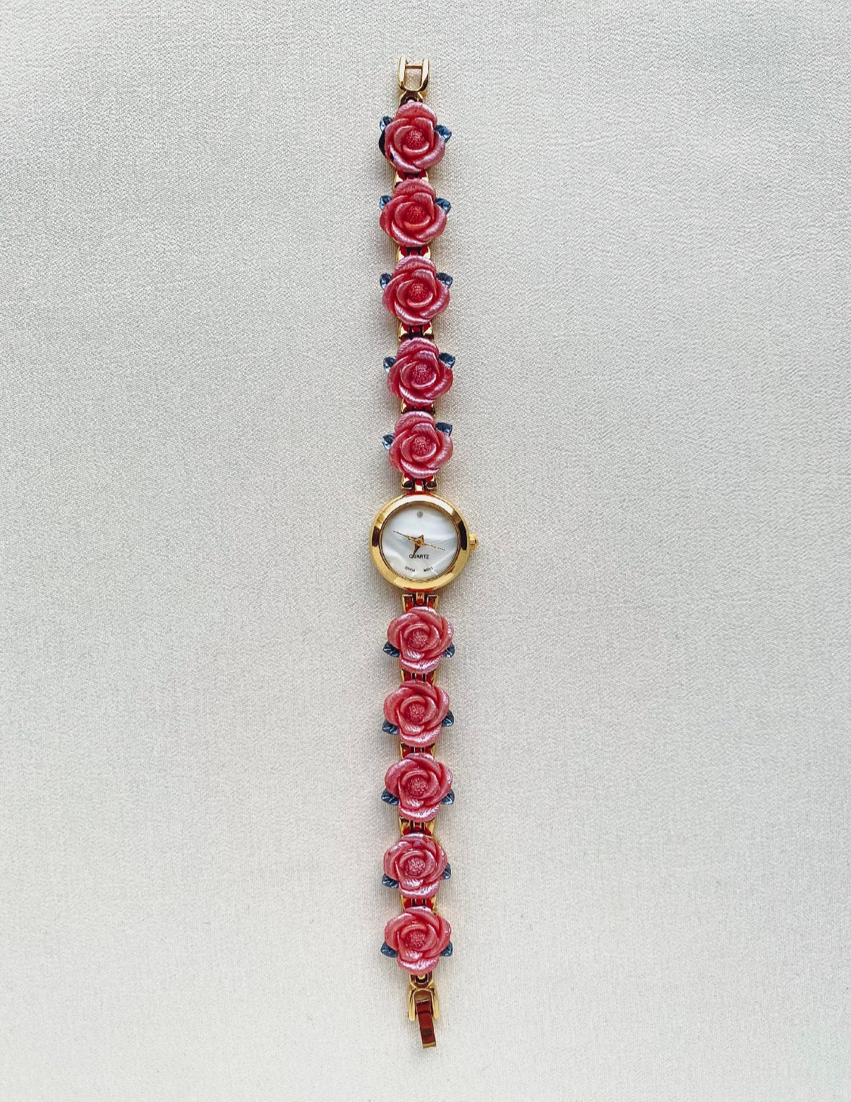 Gold Floral Watch