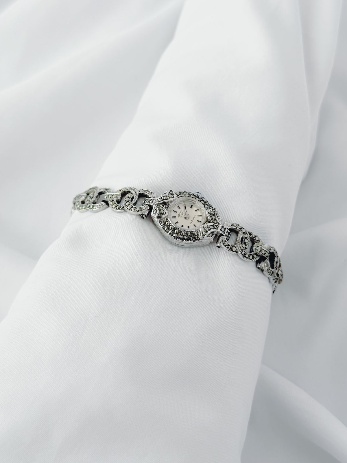 Silver - Art Deco 1940s Rotary Cocktail Watch
