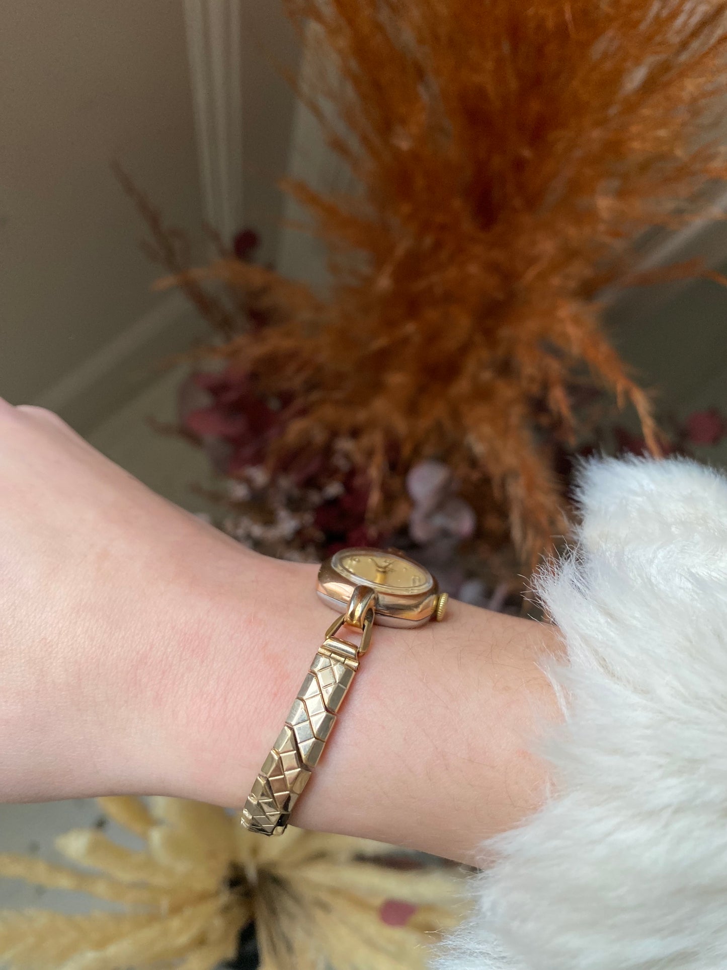 Rare Antique Gold Plated Rotary watch from 1930s