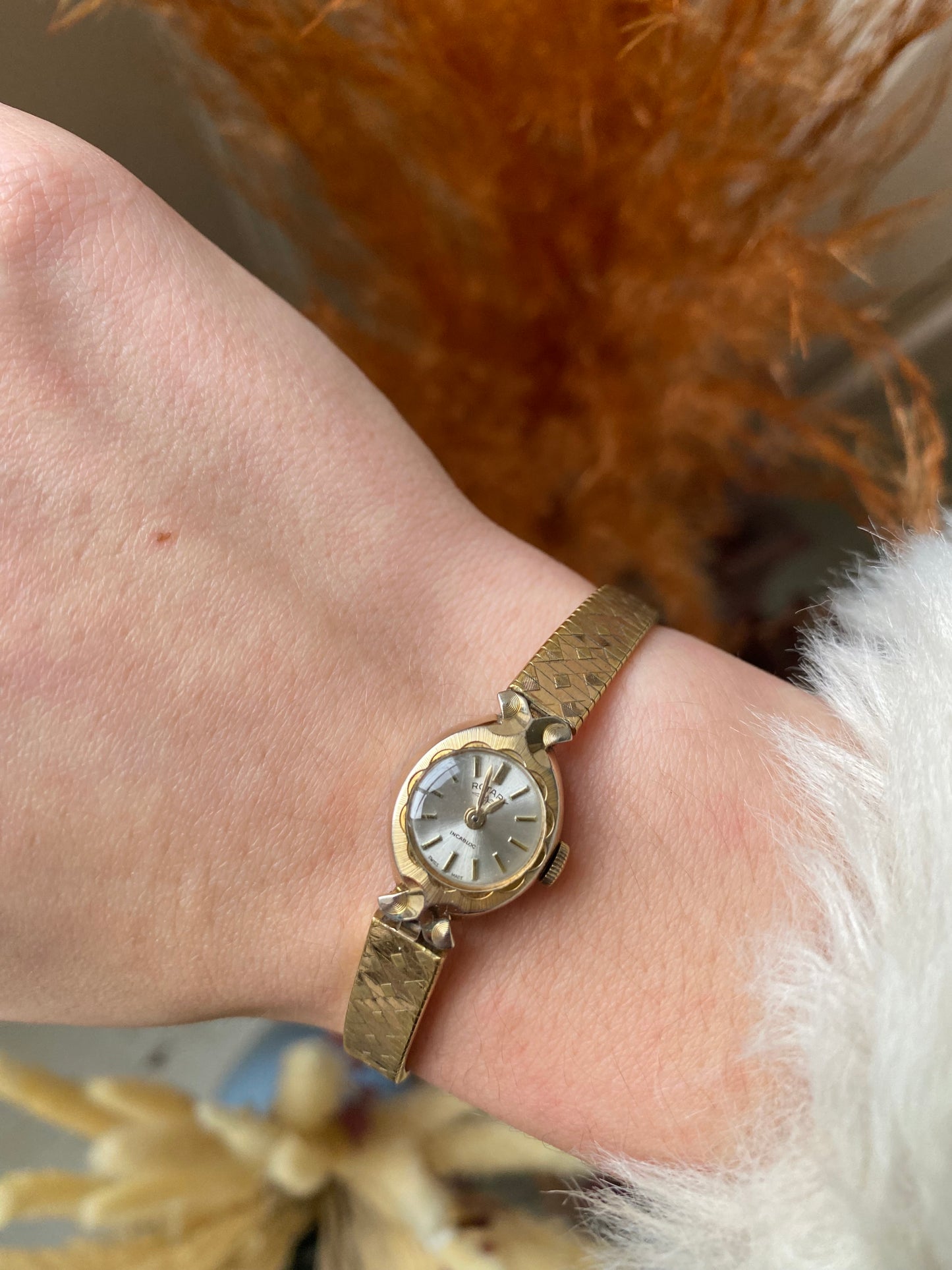 Antique Gold Plated Rotary watch from 1930s-40s