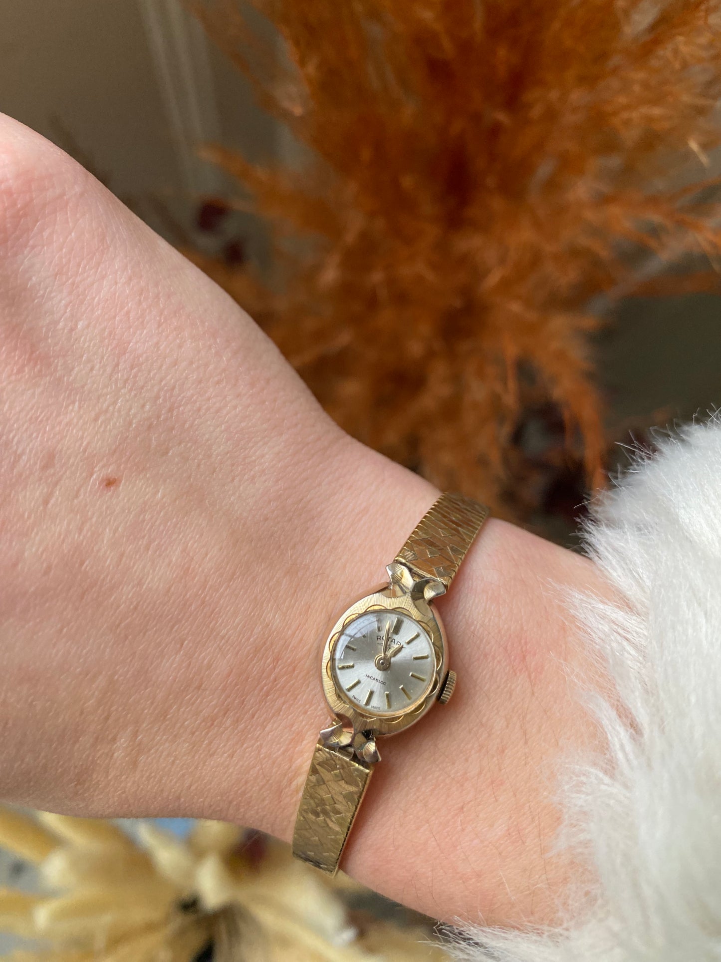 Antique Gold Plated Rotary watch from 1930s-40s