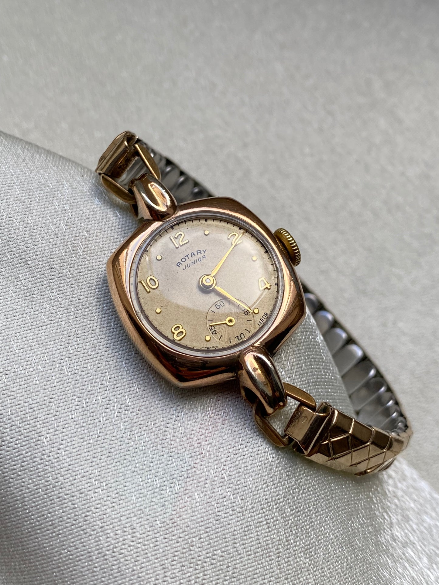 Rare Antique Gold Plated Rotary watch from 1930s