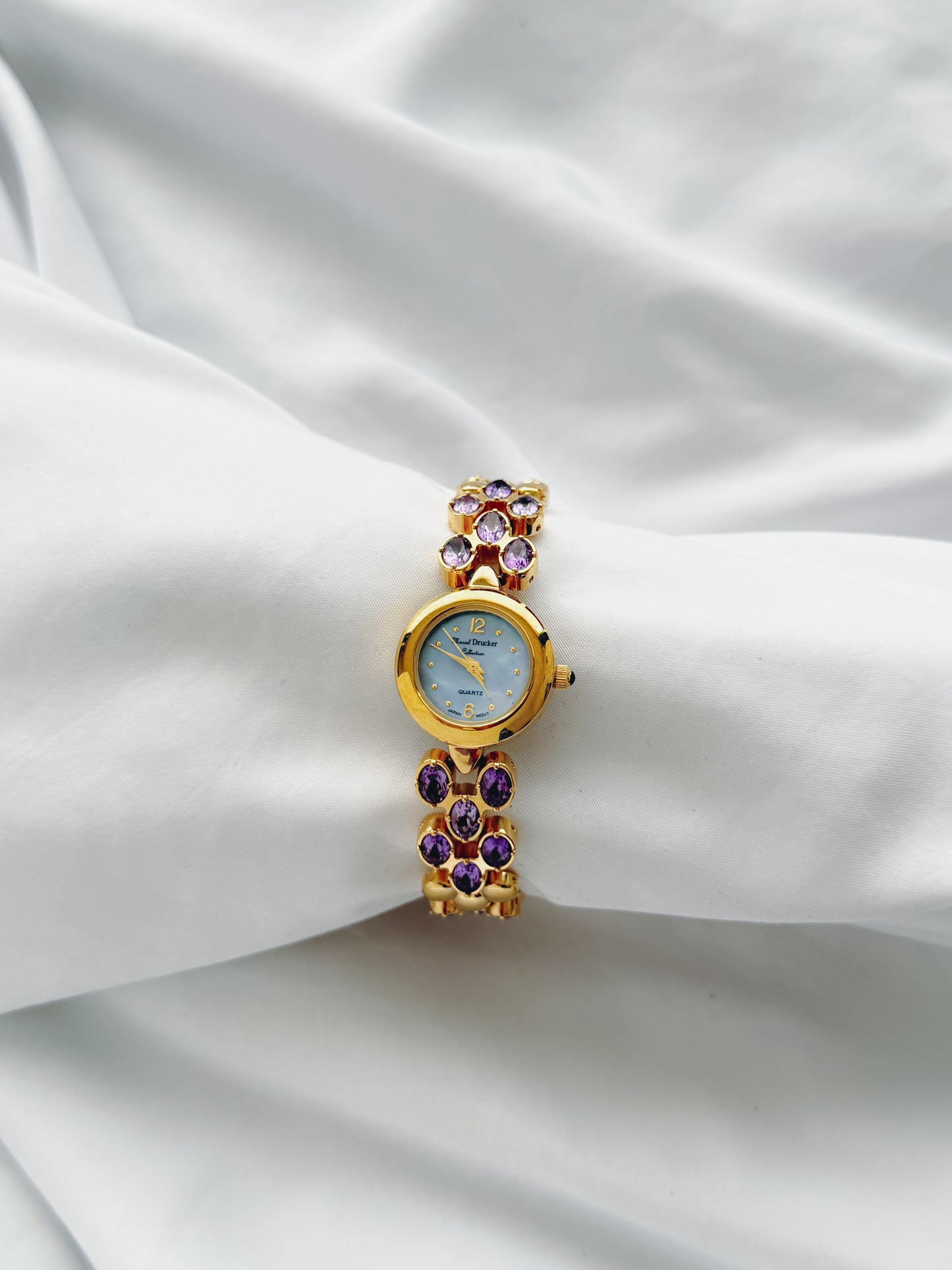 Gold - Marcel Drucker Amethyst Gemstone Watch