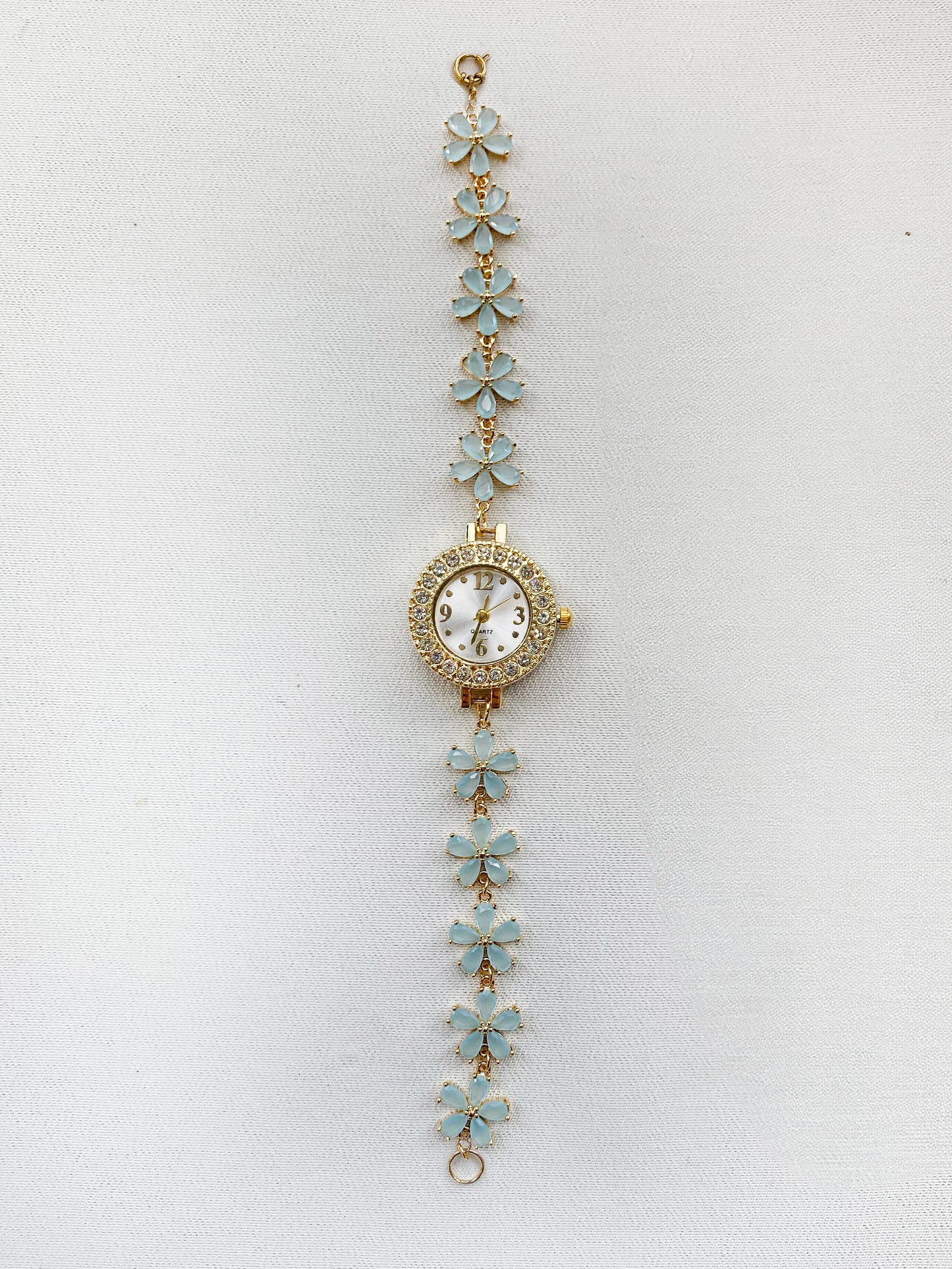 Gold - Flower Gemstone Watch