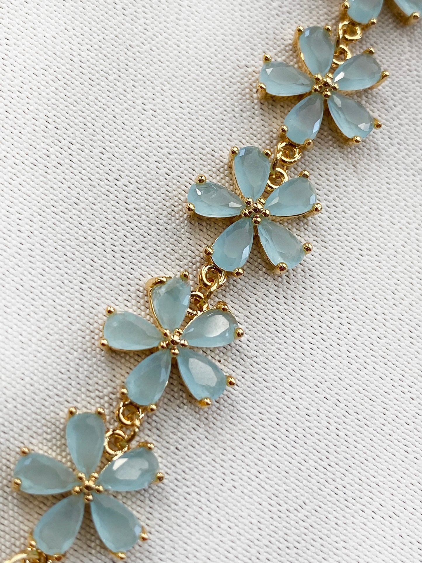 Gold - Flower Gemstone Watch