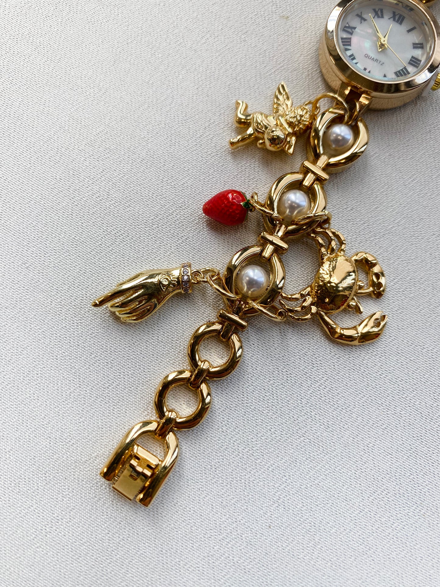 Gold Charm Watch