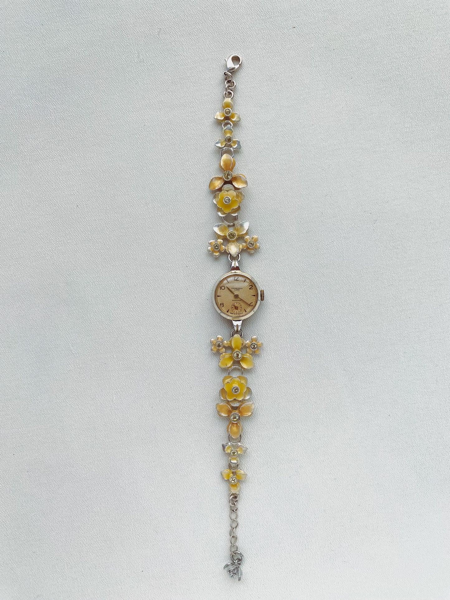 Gold & Silver Floral Watch