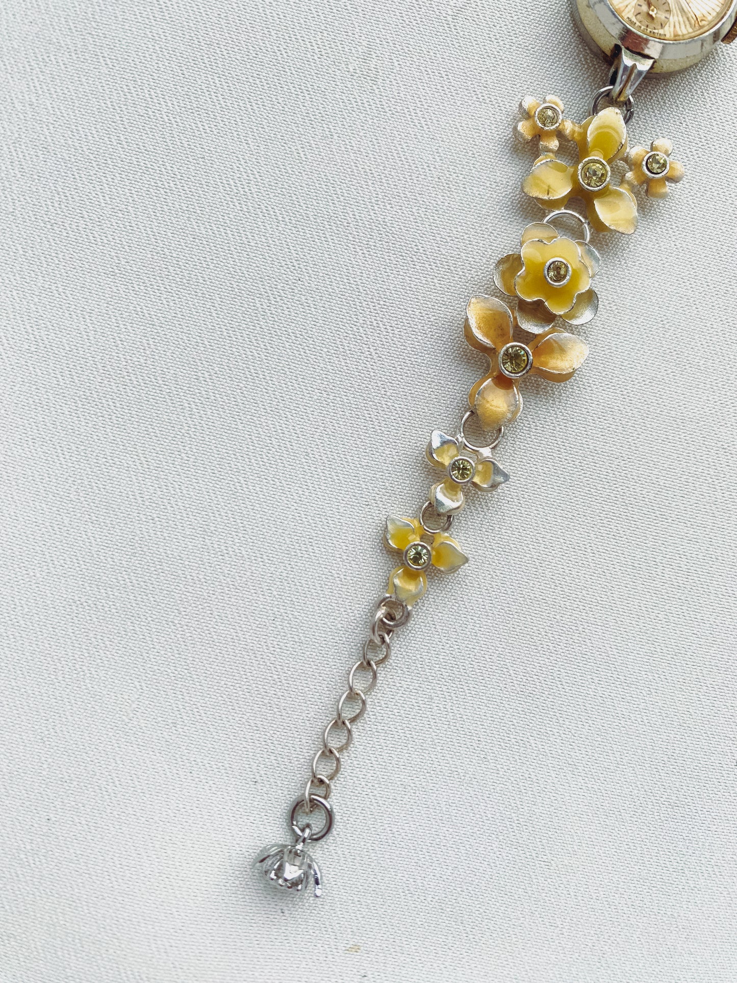 Gold & Silver Floral Watch
