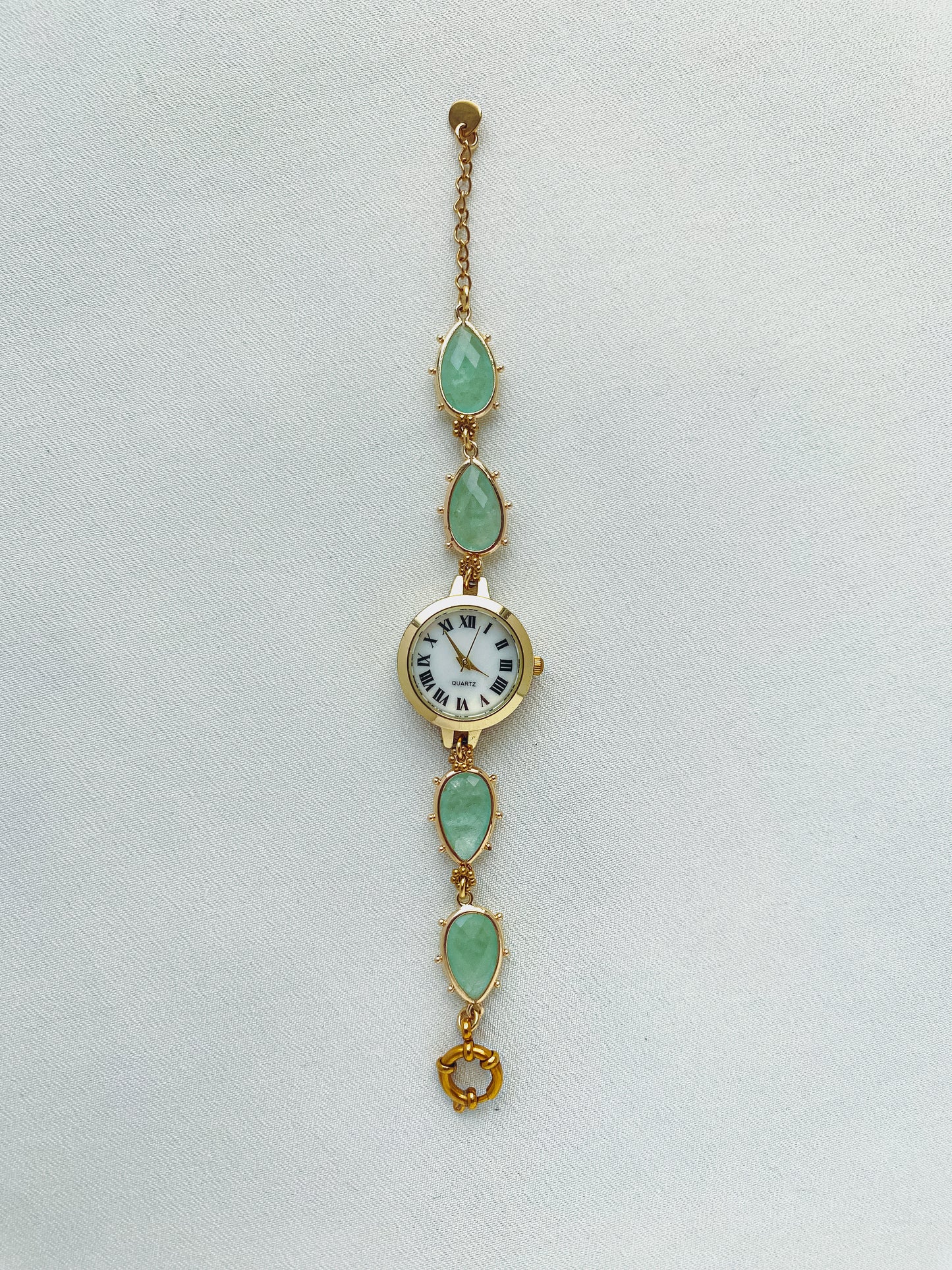 Gold - Green Quartz Watch