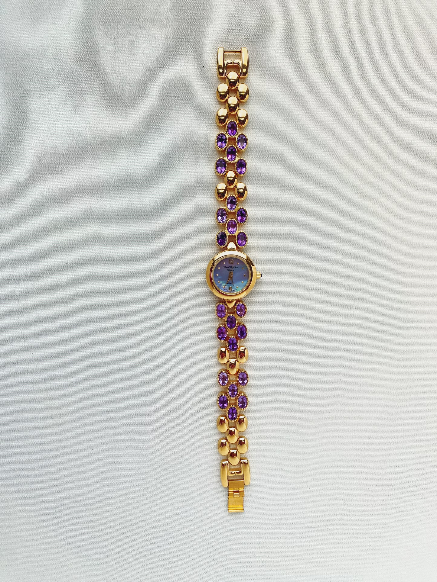 Gold - Purple Gemstone Watch