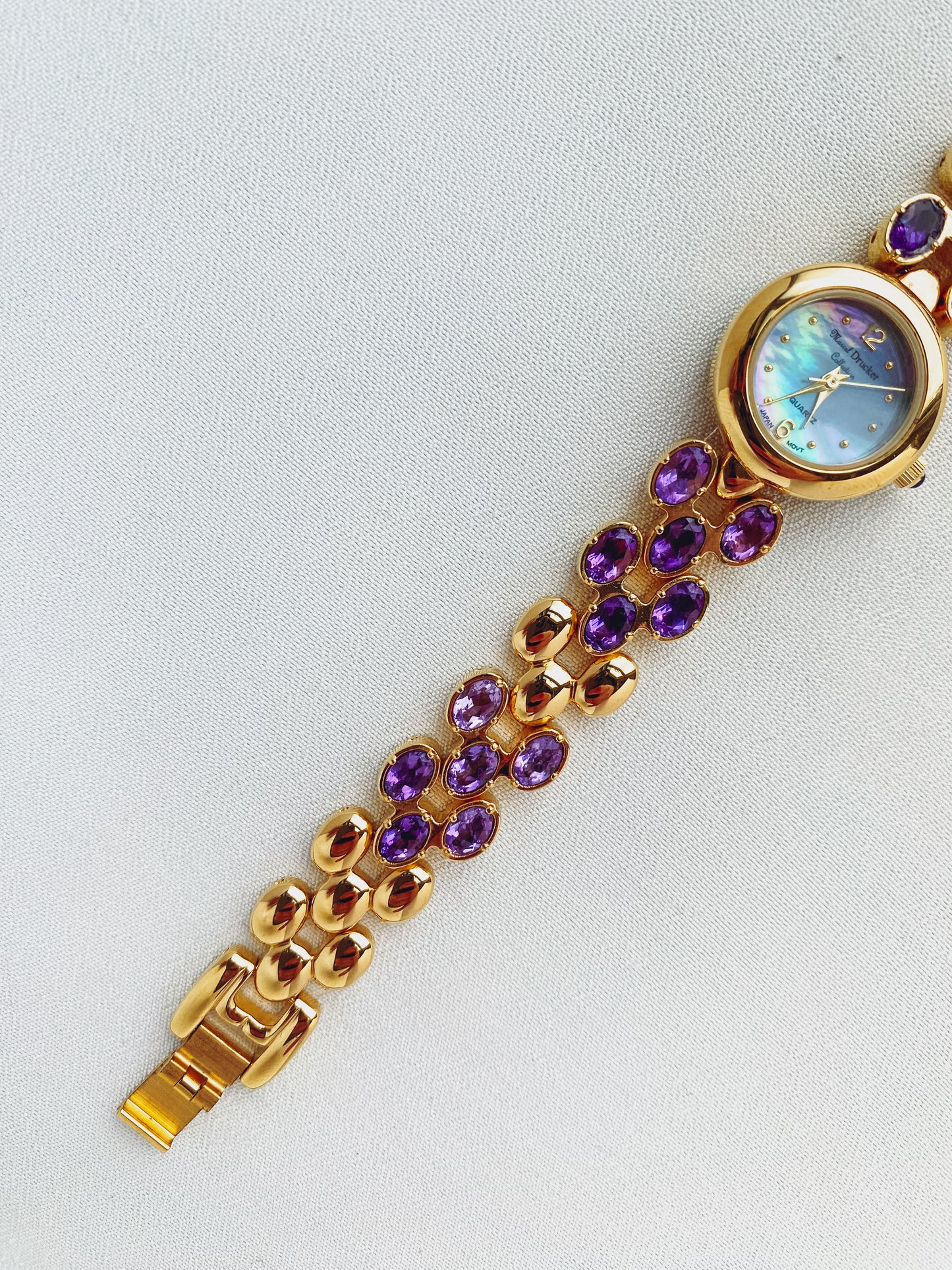 Gold - Purple Gemstone Watch
