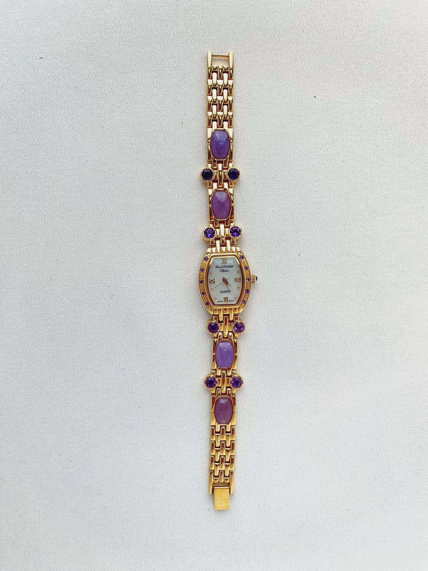 Gold - Purple Gemstone Watch