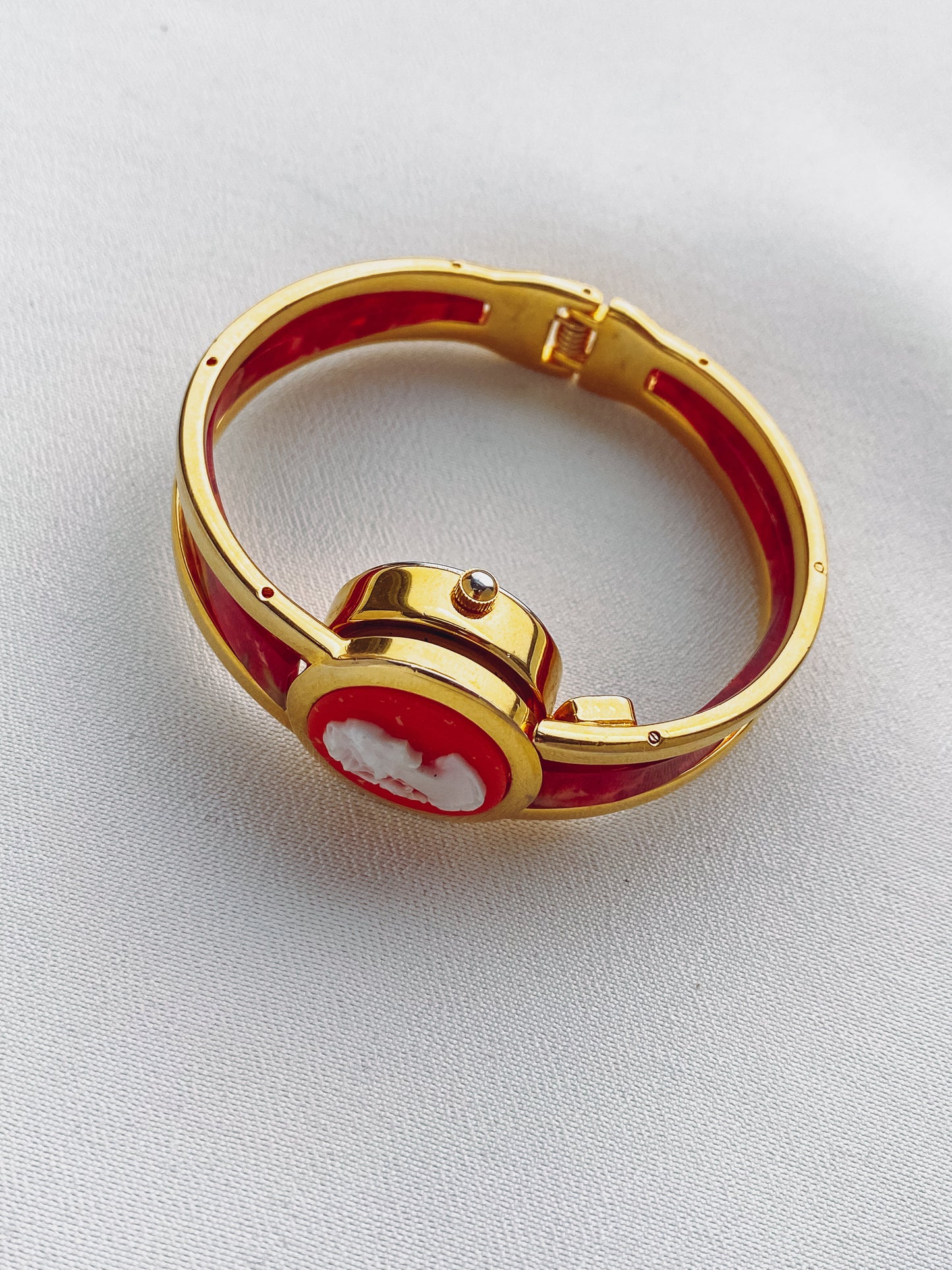 Gold - Cameo Watch Bangle