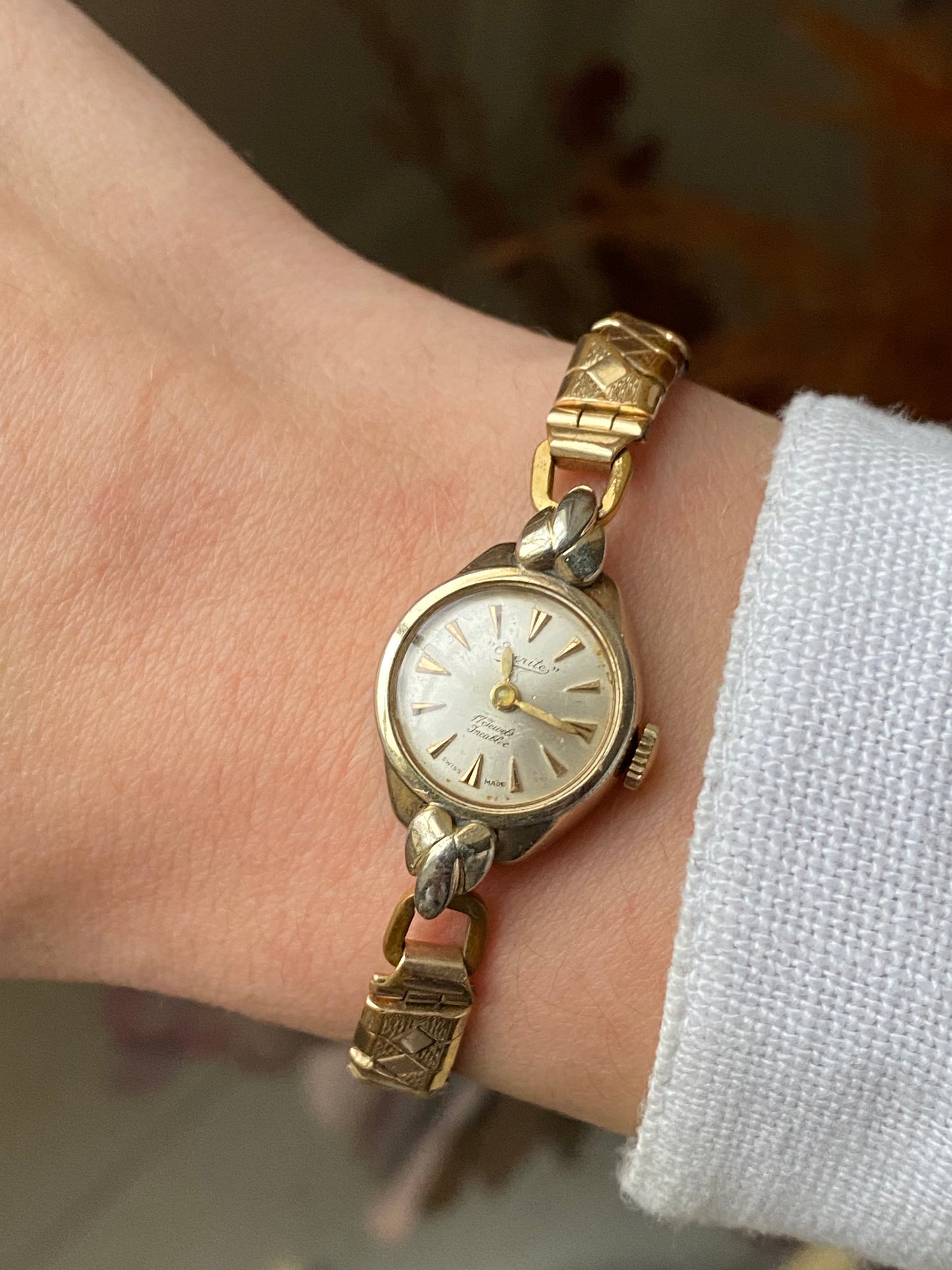 Antique Everite 1930s Gold Plated Watch