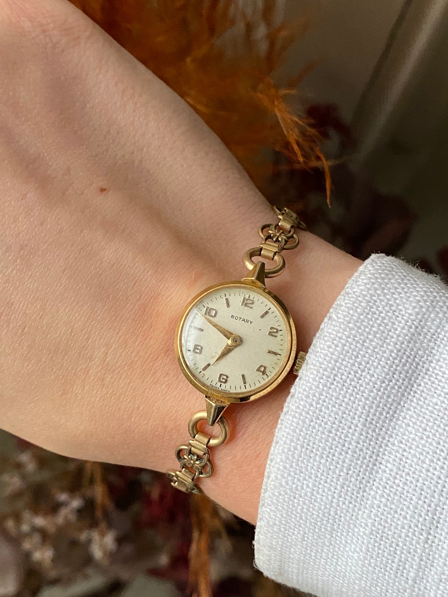 Vintage 1940s Gold Plated Rotary Watch