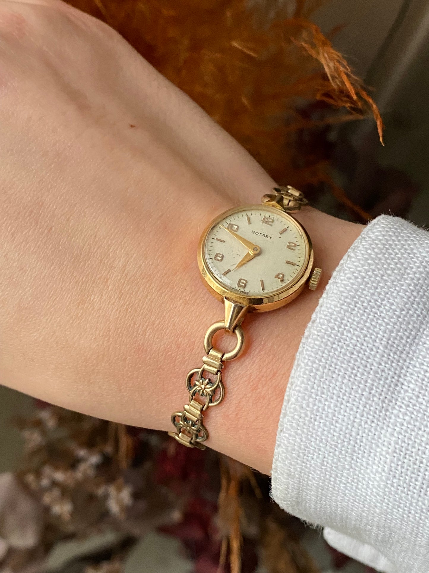 Vintage 1940s Gold Plated Rotary Watch