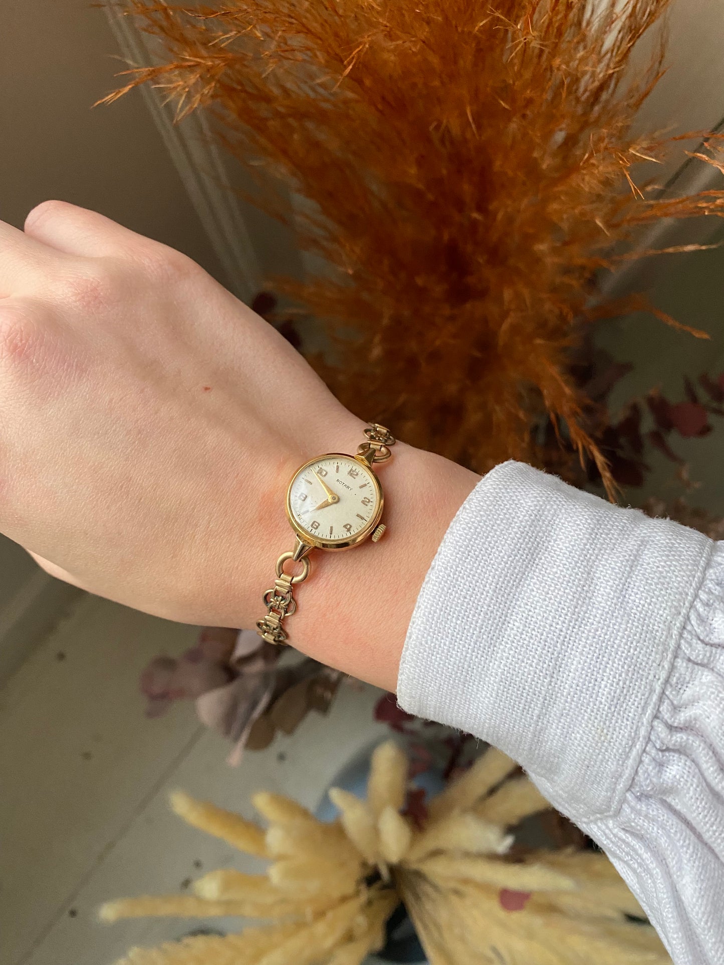 Vintage 1940s Gold Plated Rotary Watch
