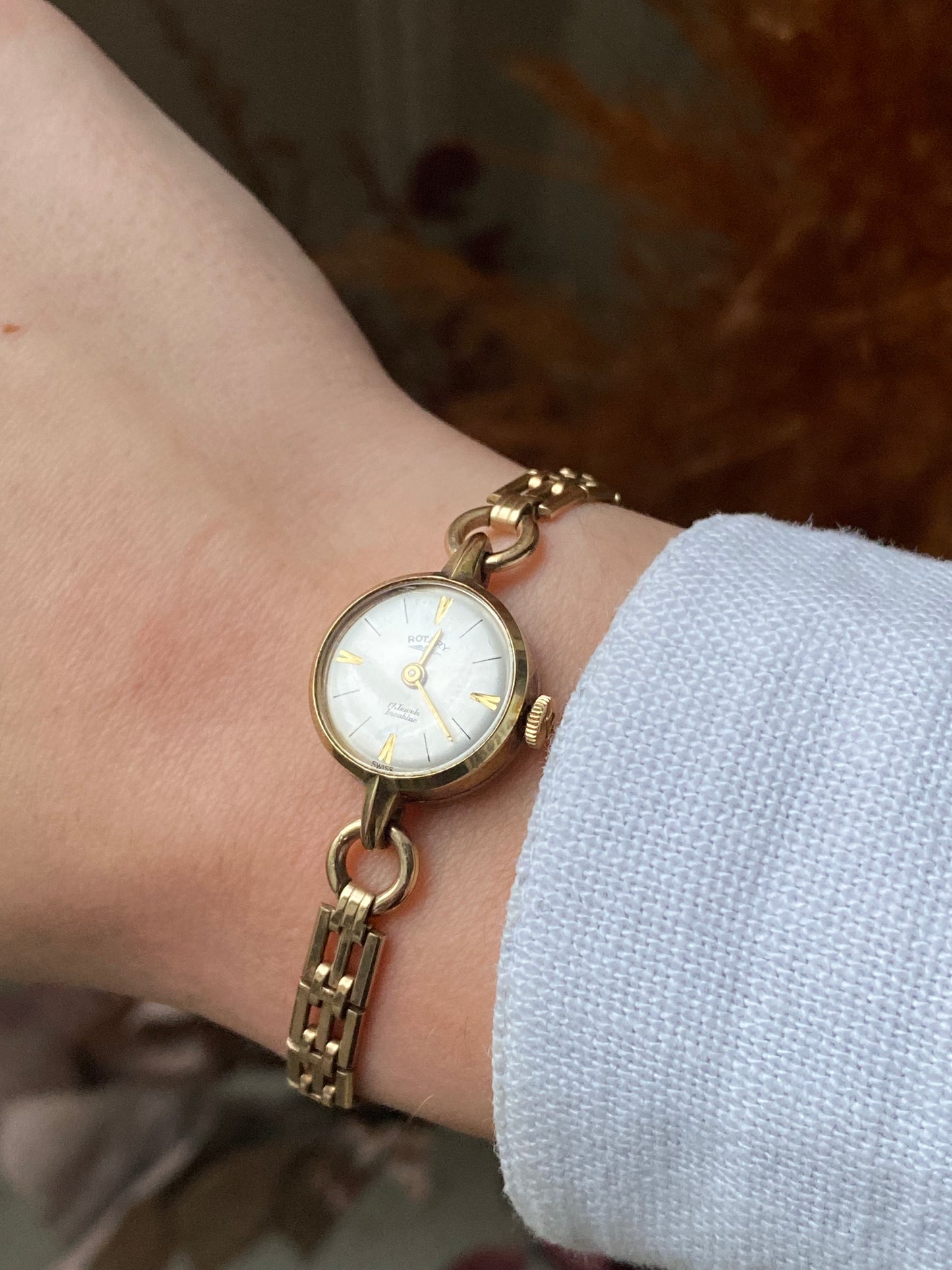 Vintage 1940s Gold Plated Rotary Watch