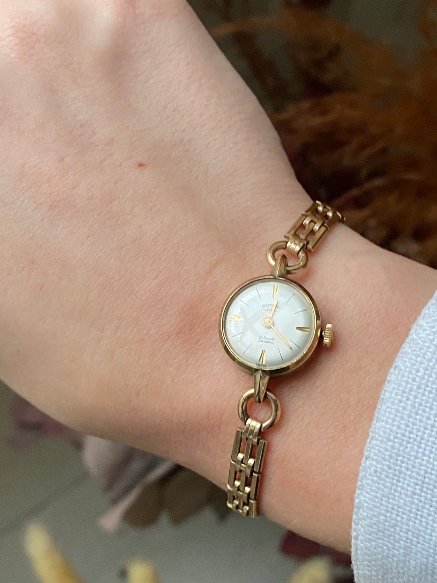 Vintage 1940s Gold Plated Rotary Watch