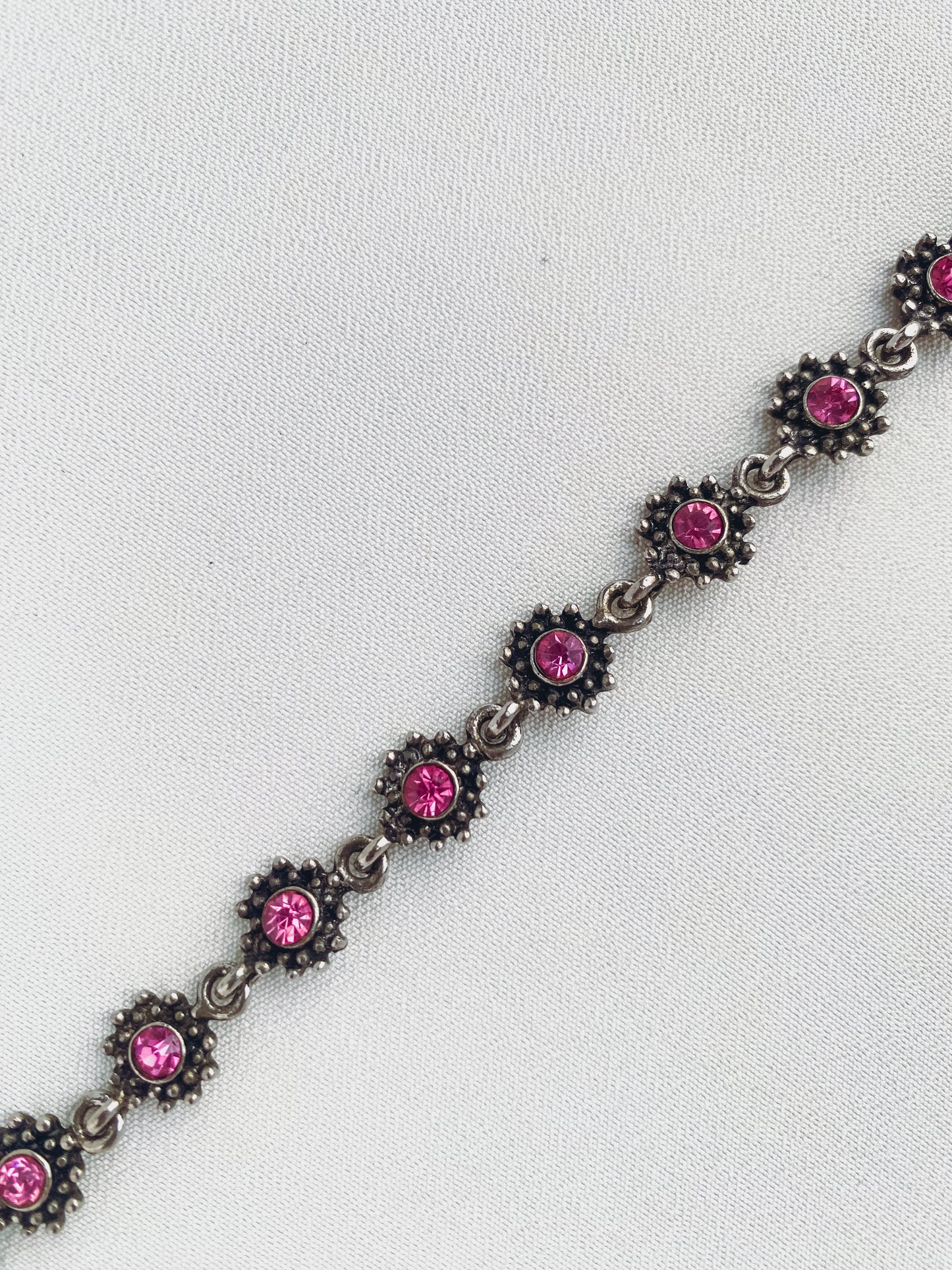 Silver - Crystal Vintage Bracelet