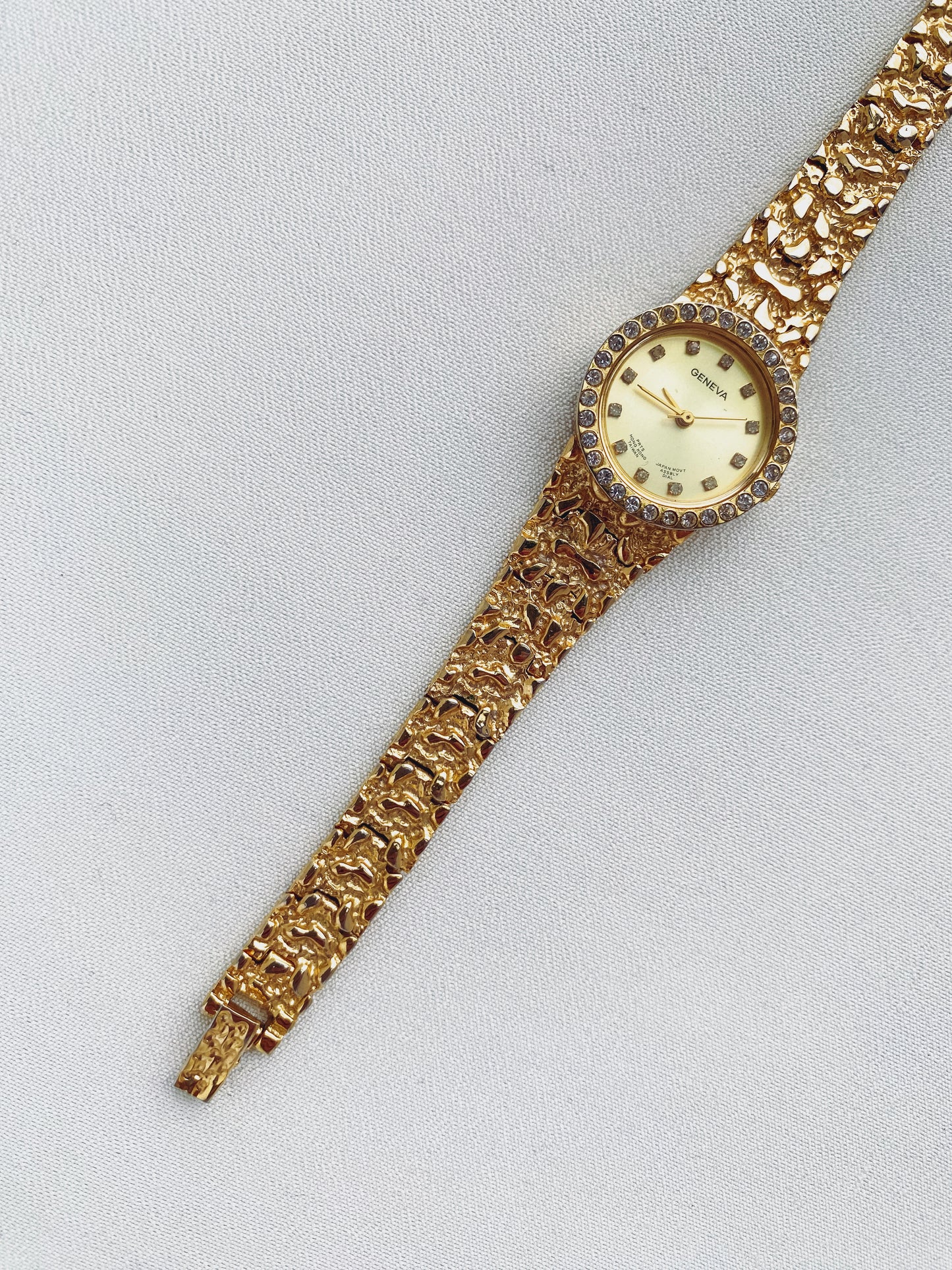 Gold - Textured Bracelet Watch