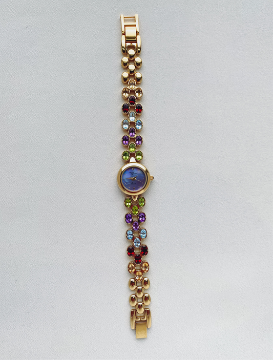 Gold - Marcel Drucker Colorful Gemstone Watch