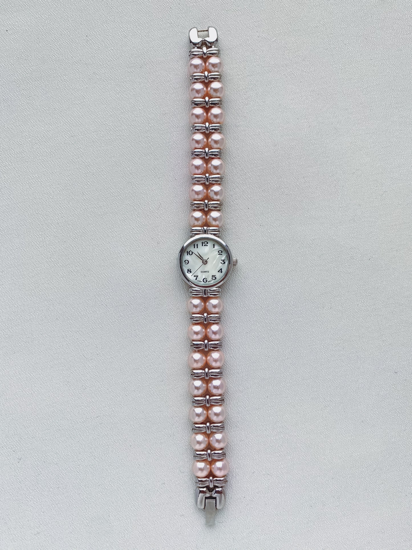 Silver - Pale Pink Pearl Watch