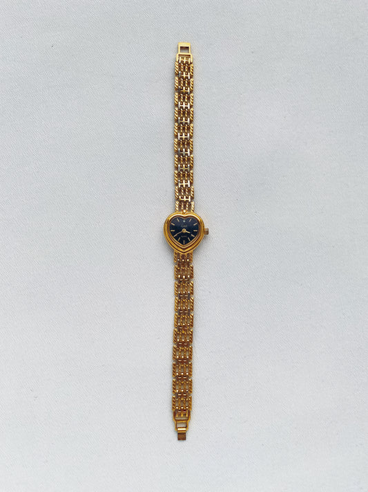 Gold Heart-Shaped Watch