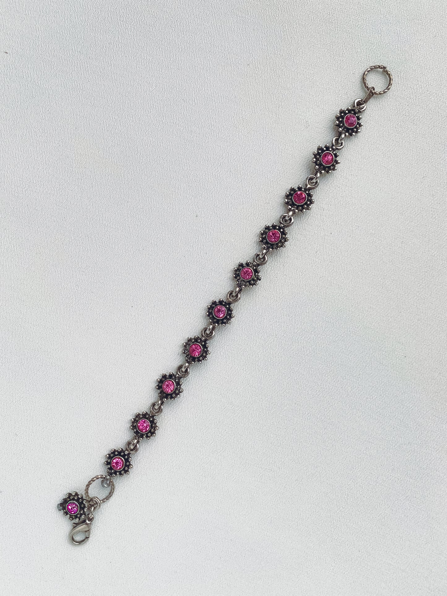 Silver - Crystal Vintage Bracelet