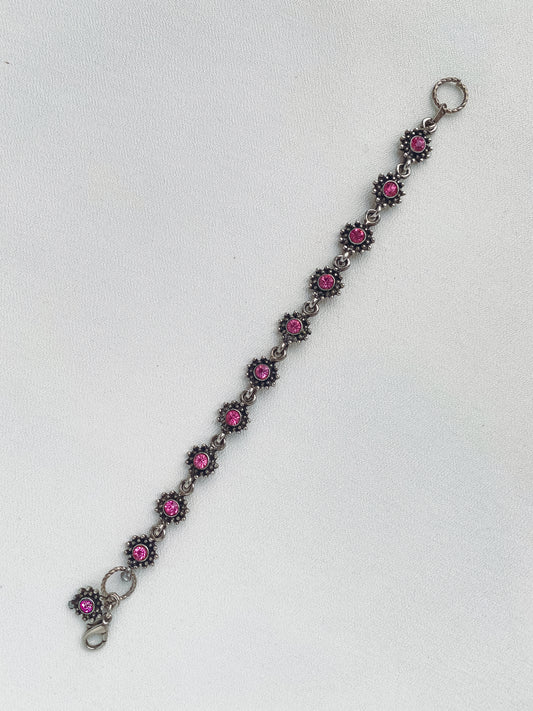 Silver - Crystal Vintage Bracelet