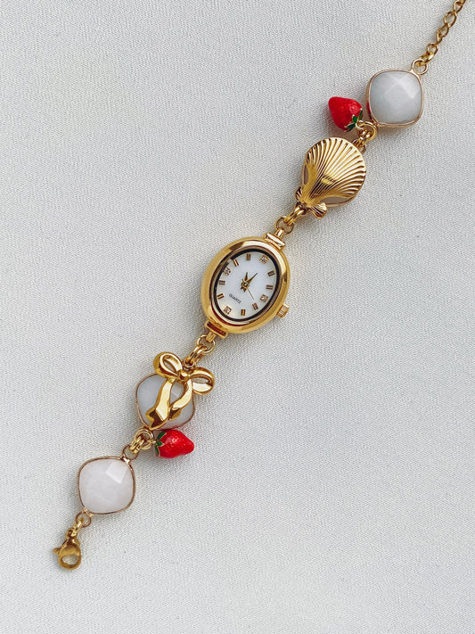 Gold - Strawberry Watch