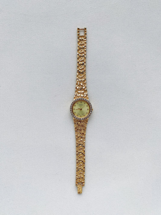 Gold - Textured Bracelet Watch