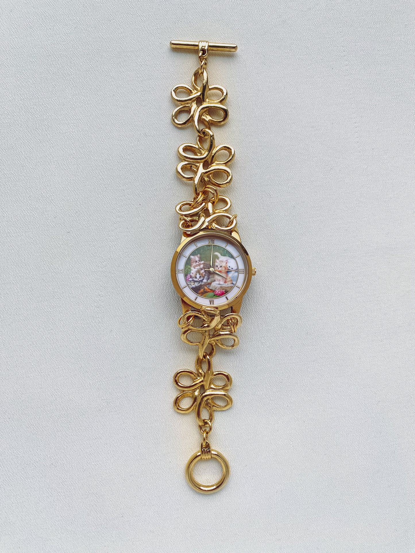 Gold - Cat Dial Bracelet Watch
