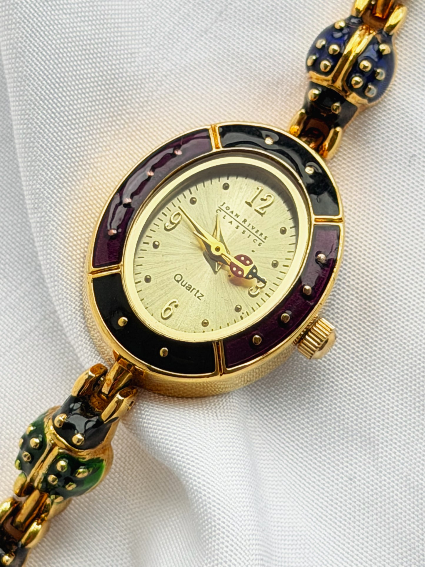 Gold - Vintage Ladybug Bracelet Watch Only