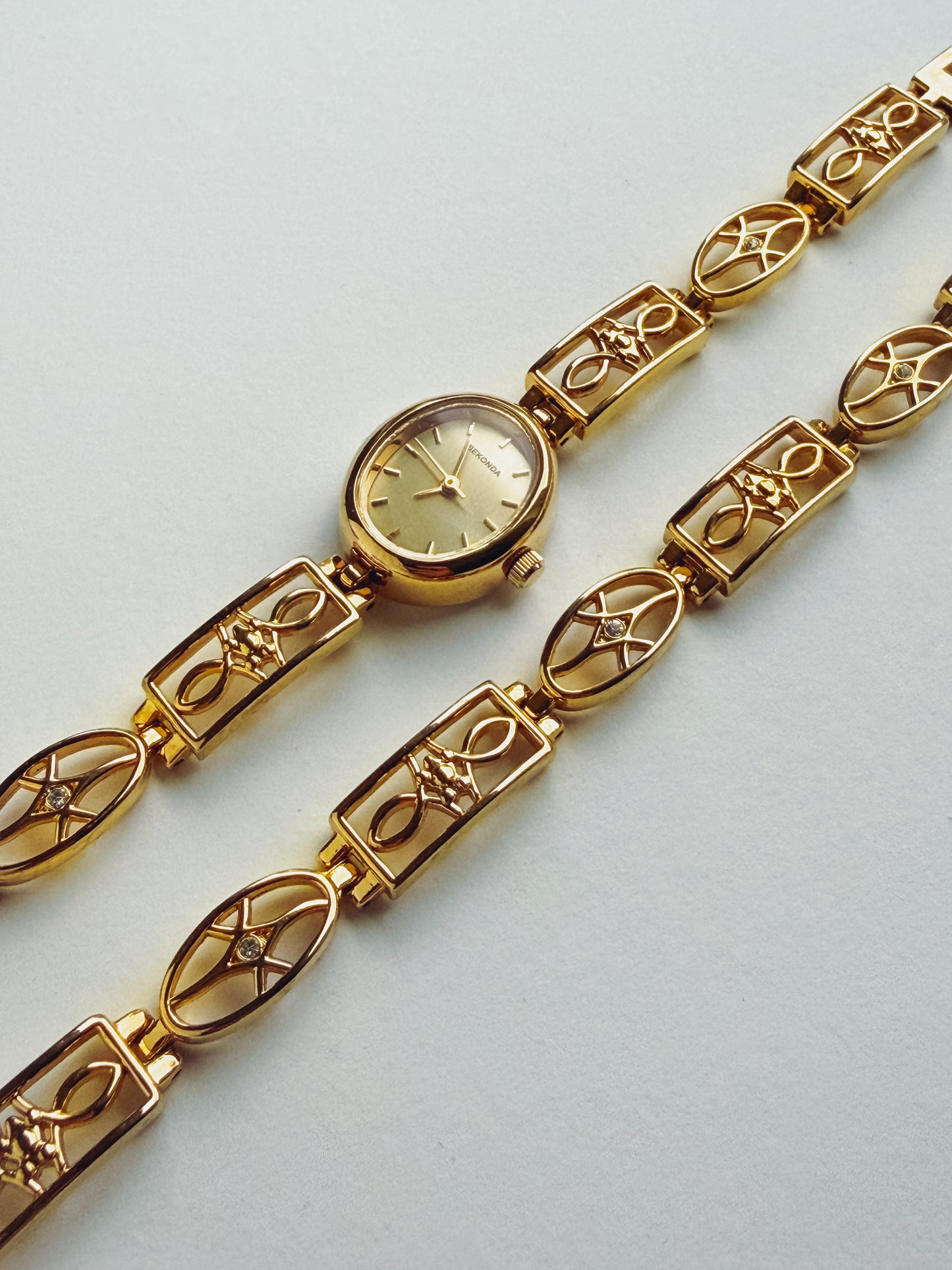 Gold Vintage Watch with Matching Bracelet