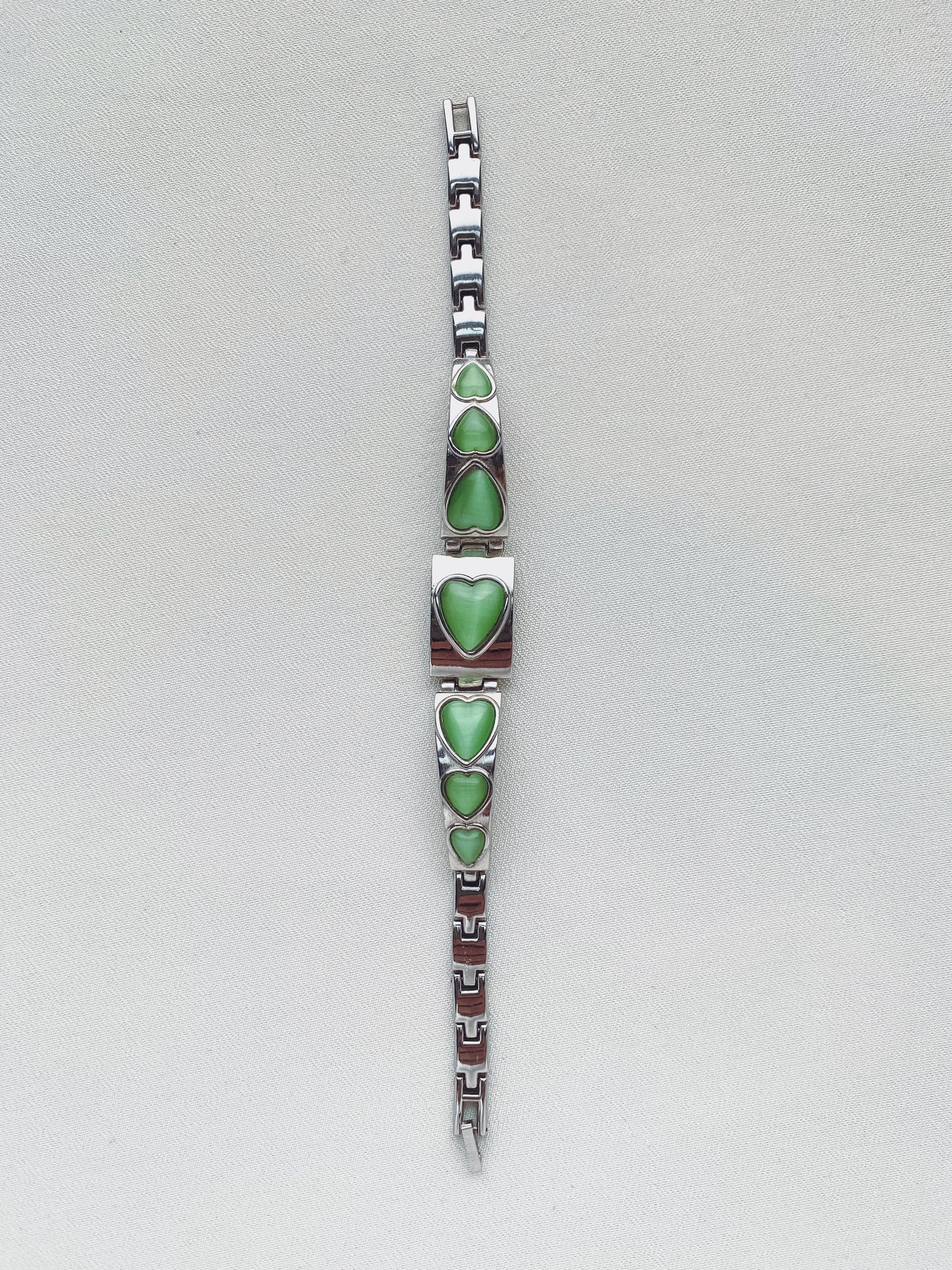 Silver - Heart-Shaped Bracelet