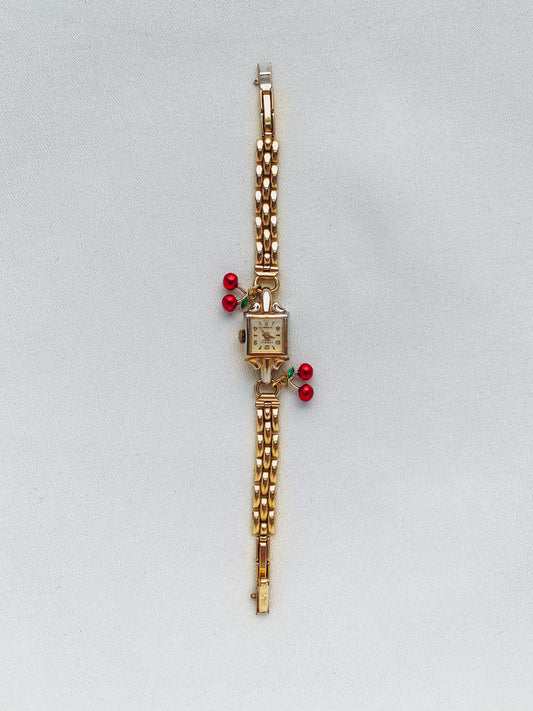 Gold Cherry Watch
