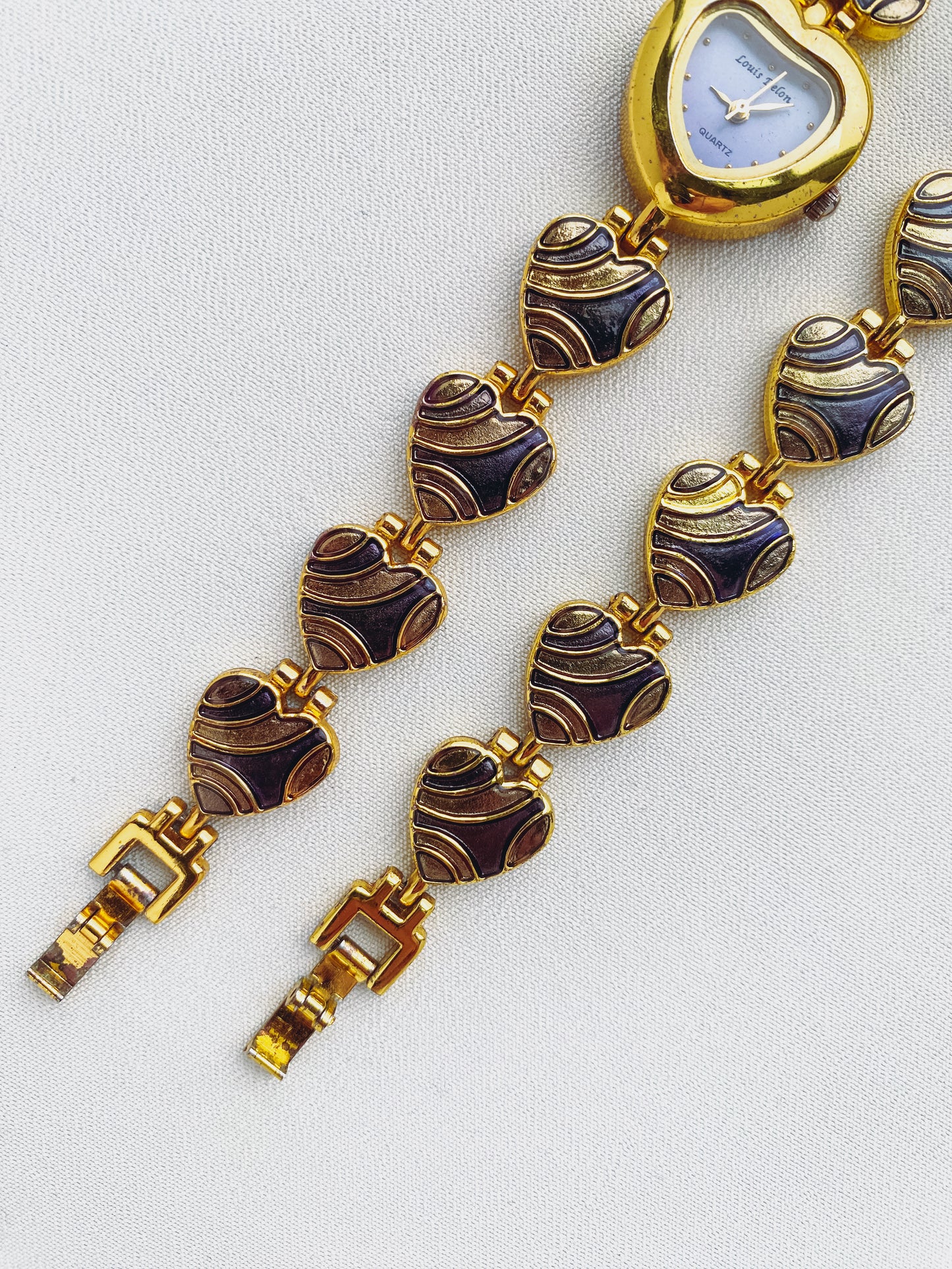 Gold - Heart Watch & Matching Bracelet