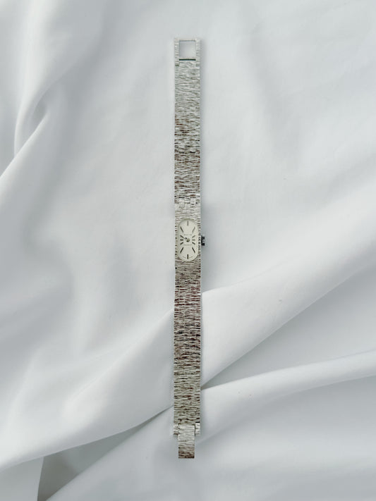 Silver - Vintage 1960s Slim Avia Watch