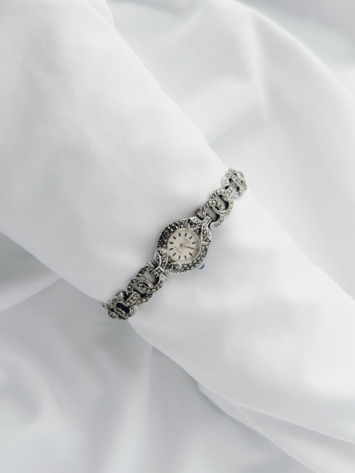 Silver - Art Deco 1940s Rotary Cocktail Watch