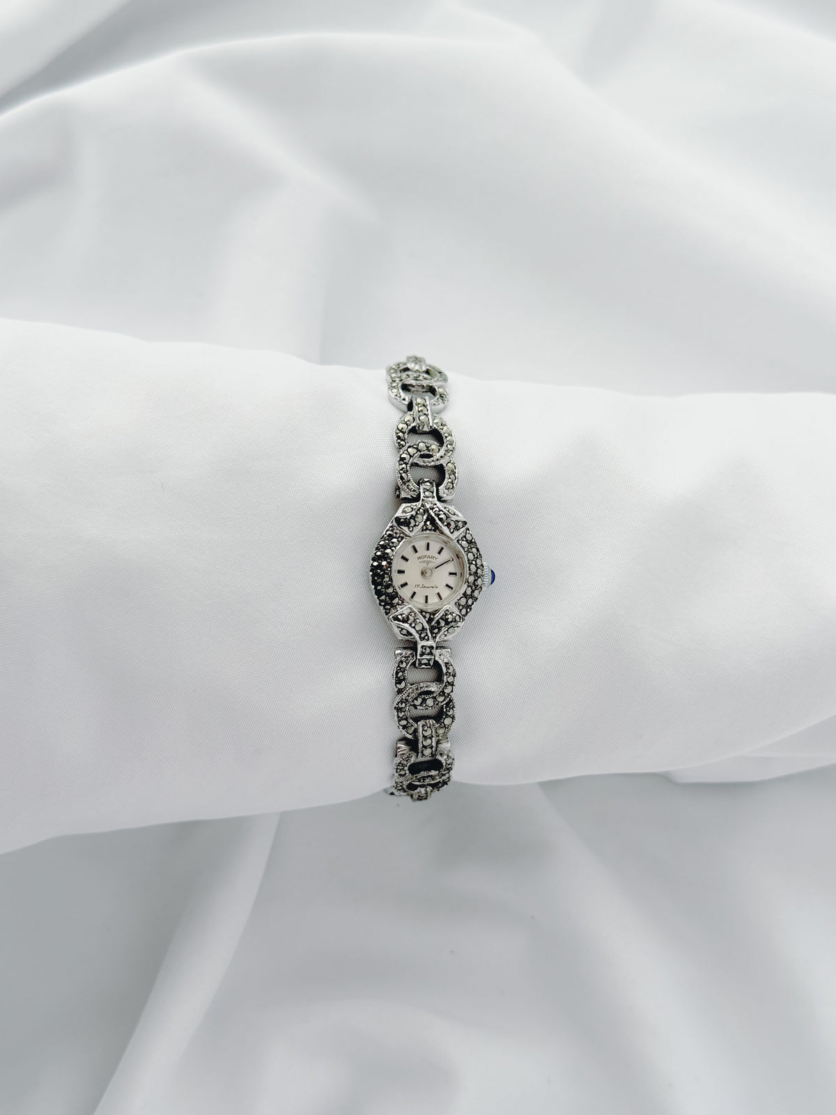 Silver - Art Deco 1940s Rotary Cocktail Watch