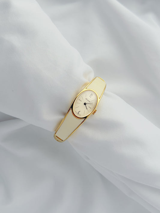 Gold - Vintage 1970s Lucerne Bangle Watch