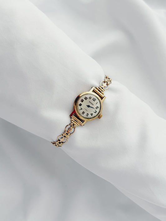 Gold - Vintage 1960s Sekonda Decorative Bracelet Watch