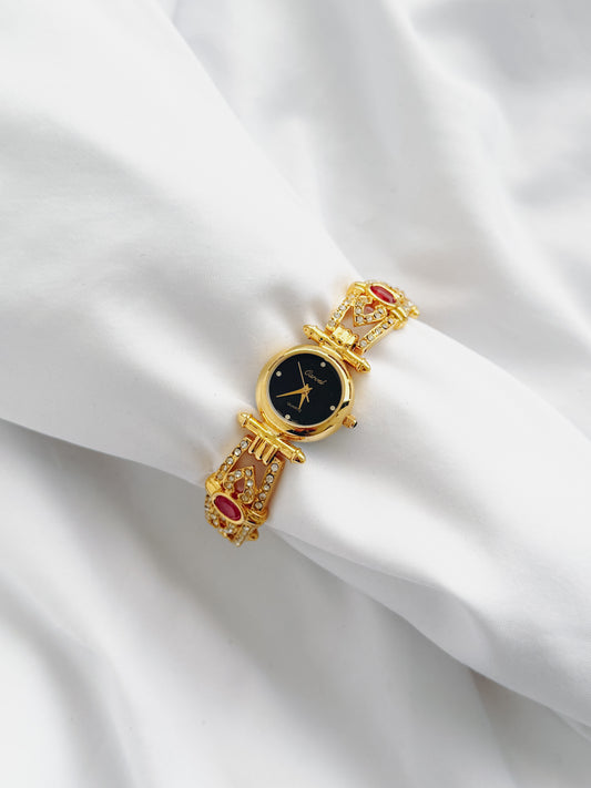 Gold - Carvel Rhinestone Watch