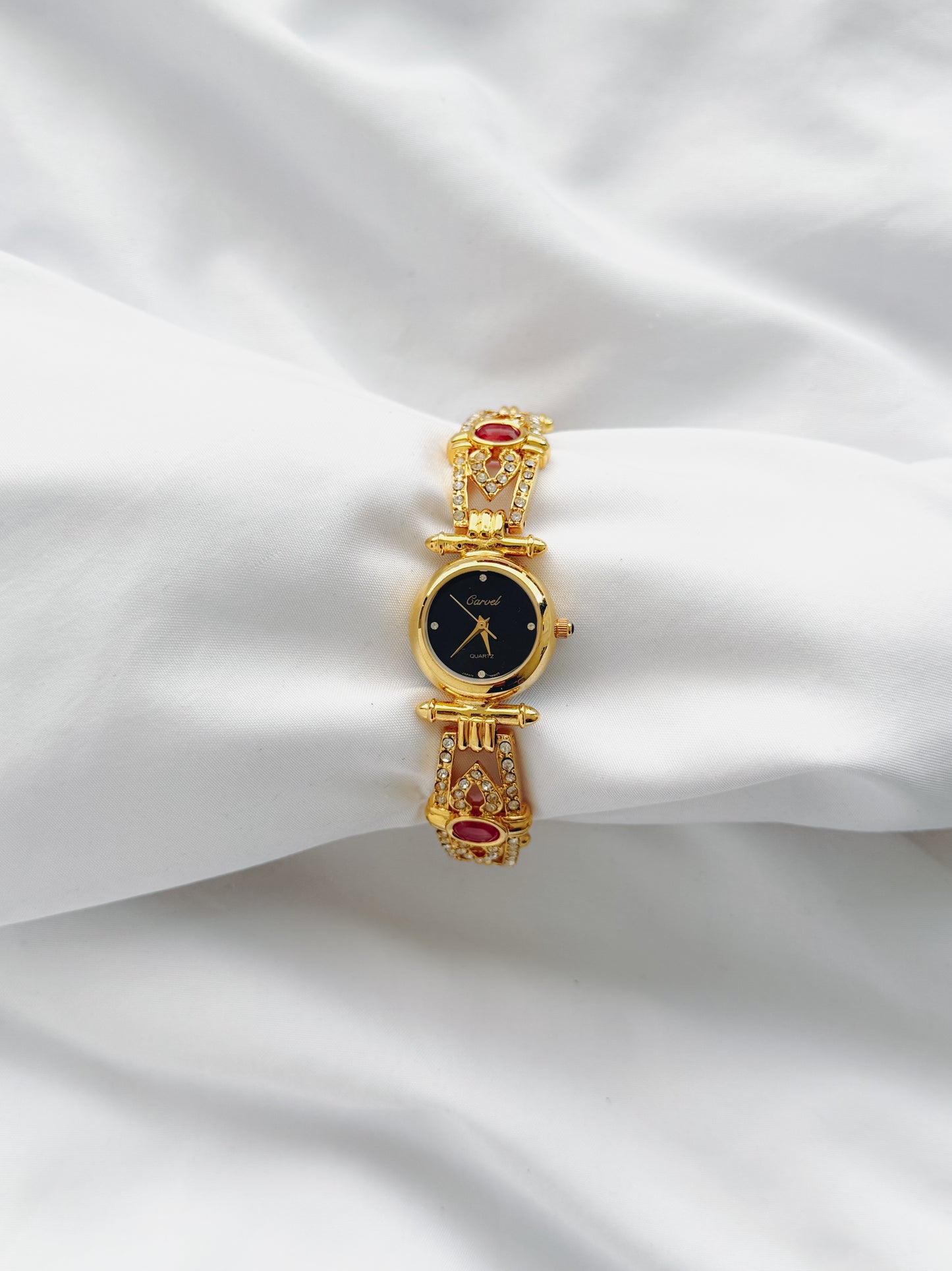 Gold - Carvel Rhinestone Watch