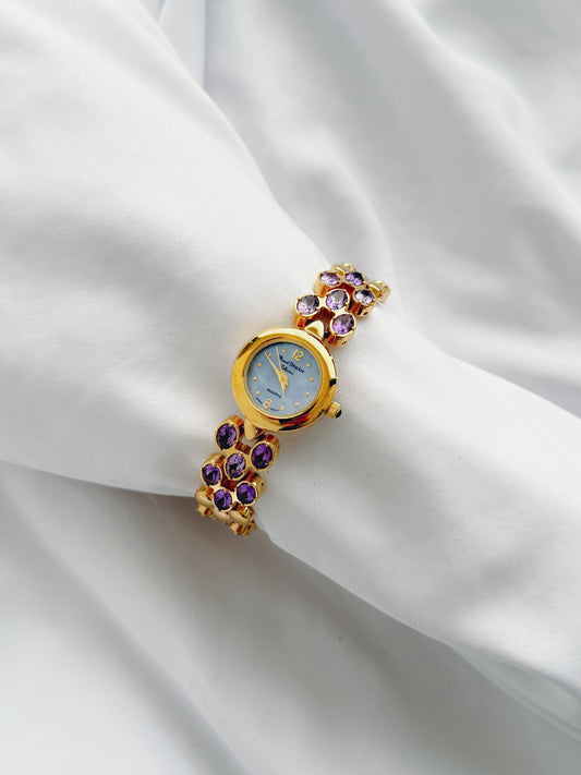Gold - Marcel Drucker Amethyst Gemstone Watch