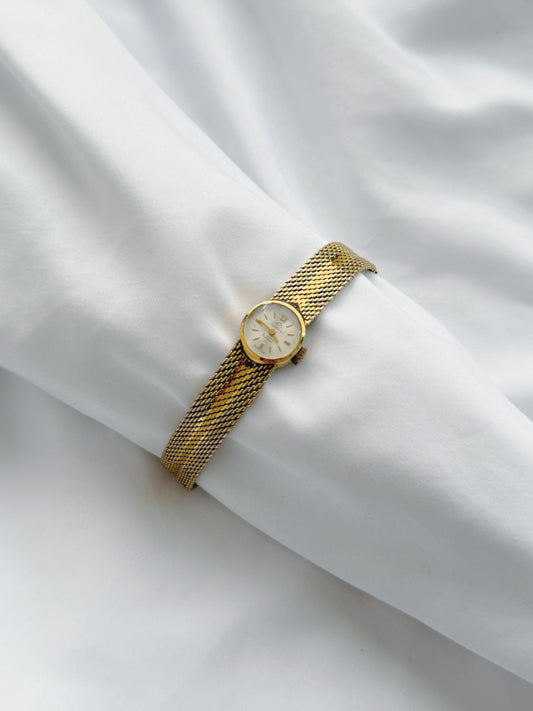 Gold - 1950s Mesh Bracelet Watch