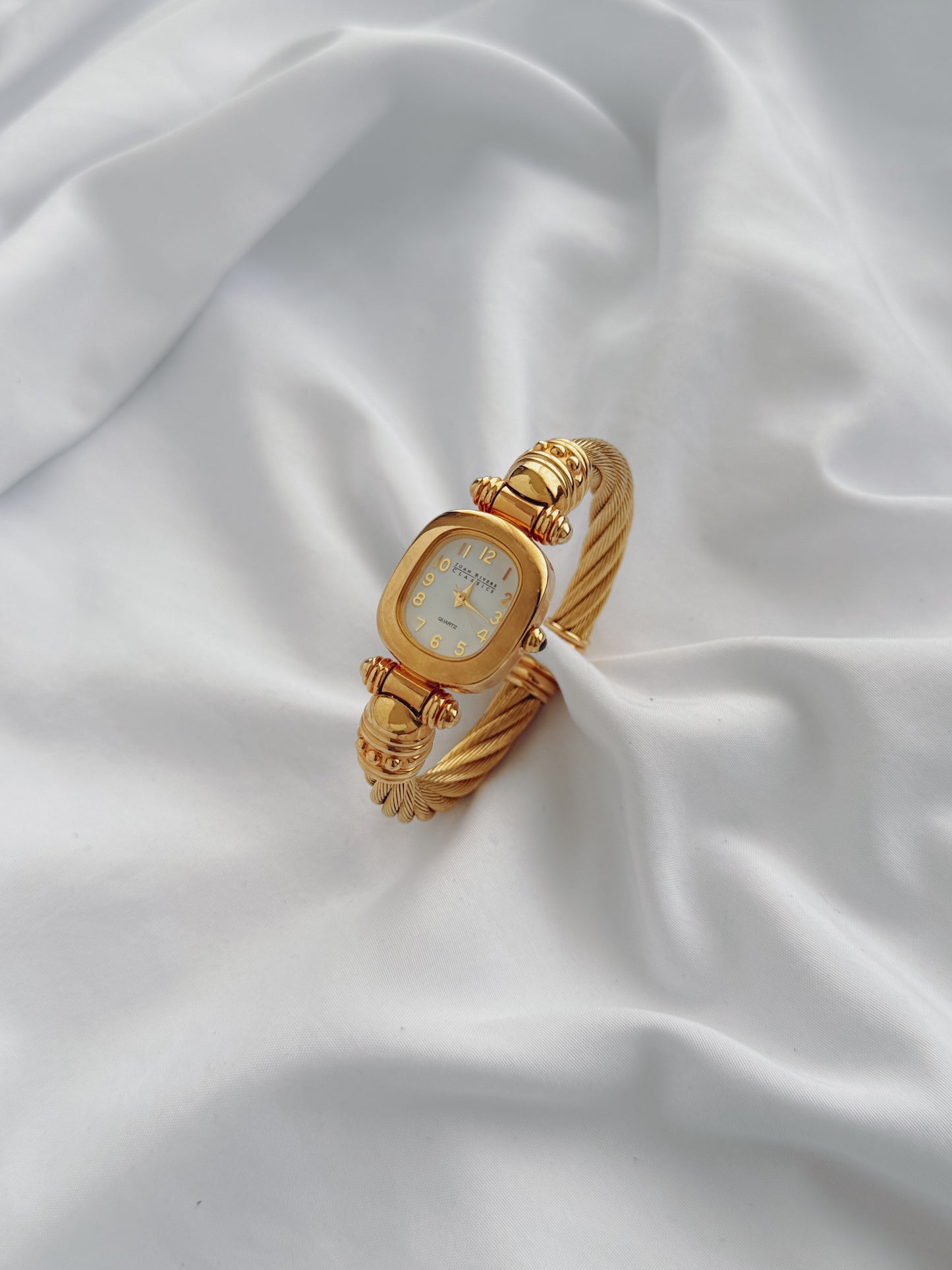 Gold - 1980s Twist Bangle Watch